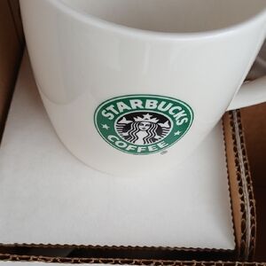 Starbucks Green Logo White Mug